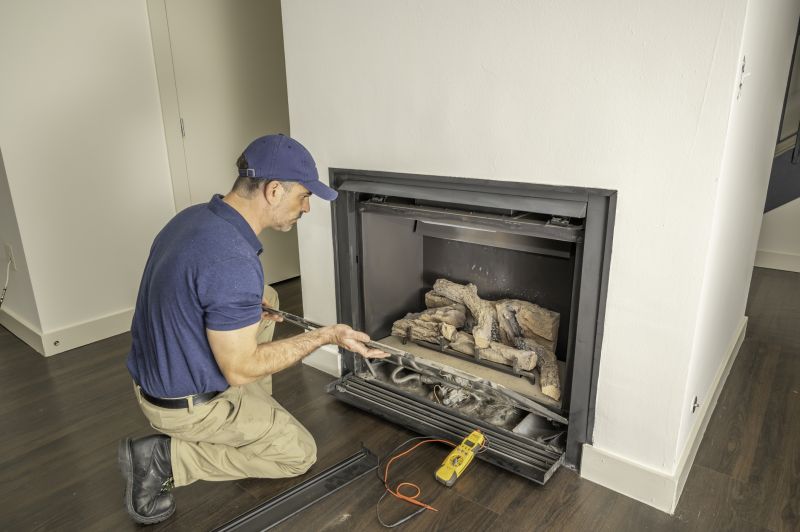 Fireplace Repair in Progress